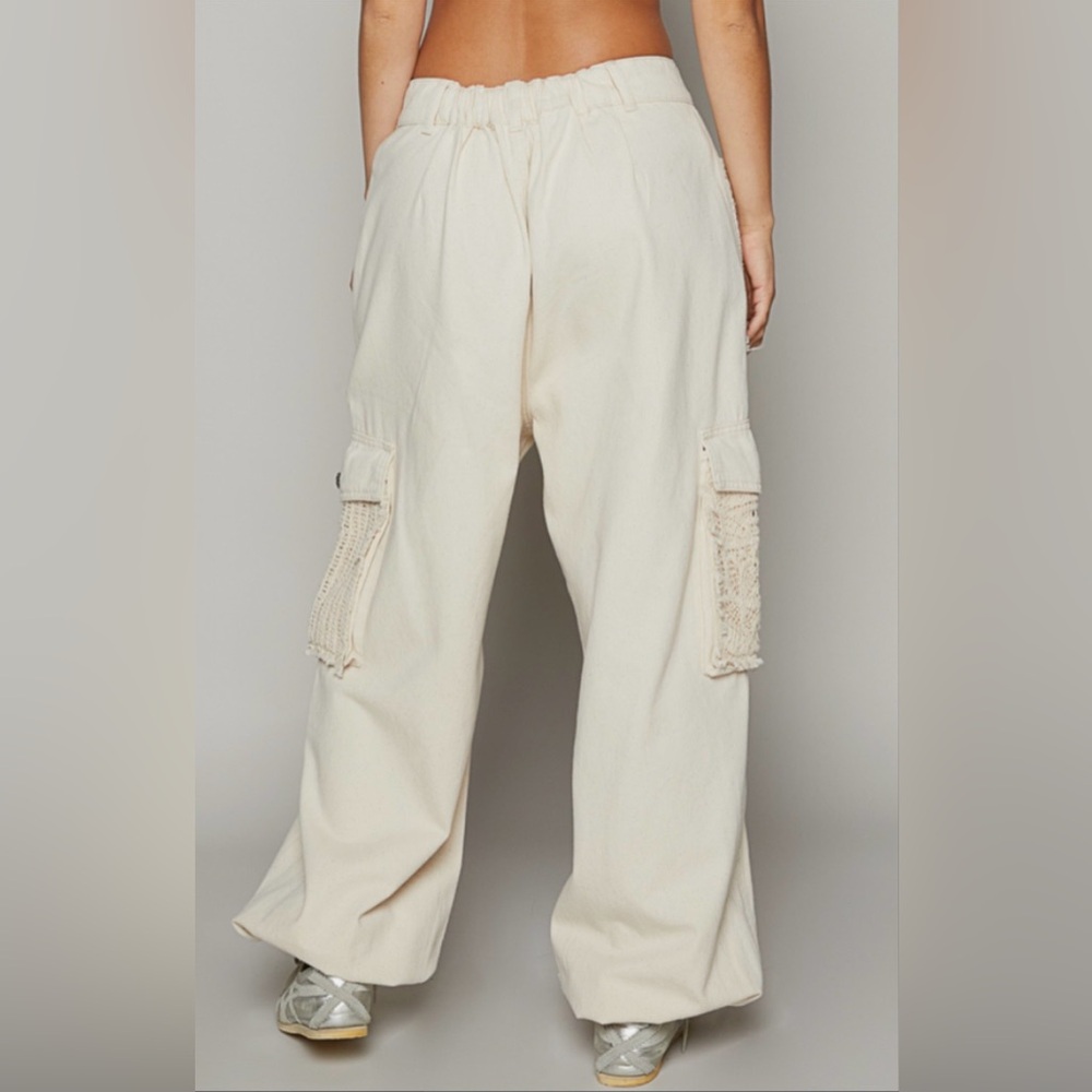 POL Distressed Lace Jogger - Picture 3 of 6